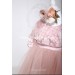 Baby Gown for 1st Birthday Party  - Dress Princess Tulle Dress  - Infant 3D Lace Flower