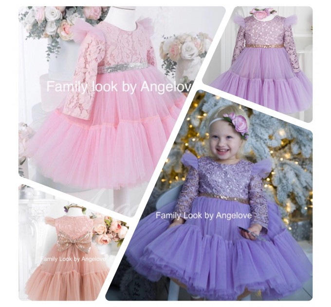 1st Birthday Dress For Ваby Girls, Toddler Pink, Nude Tutu Dress, Formal Dress,  Cake Smash Outfit