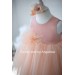 Mommy and Me Outfit Maching - Peach Dress - Feather - Mother and Daughter - Partner look