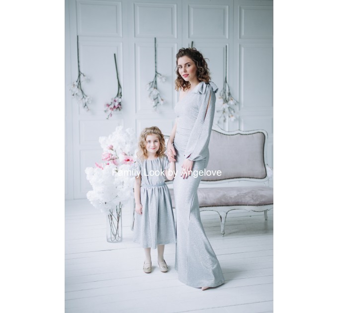 Shiny Mommy and I -Mother and Daughter Outfits - Evening Dress  Party Birthday Dress Gift Cocktail Babygils Elegant