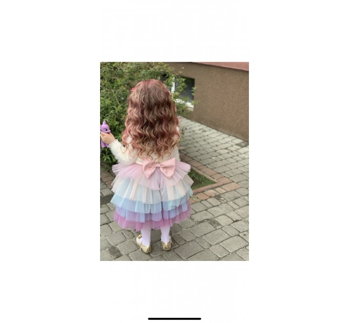 Princess Dress Unicorn Toddler Babygirl Tulle  First Birthday