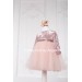 Princess Dress Baby Girl Clothes Long Sleeve with Bow and Sequins Skirt Tutu Glitter Familylook