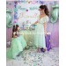 Mermaid Dress Girl - Teal Girl Dress -  Birthday Dress - Special Occasion Dress -  Asymmetrical Dress