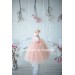 Princess Feathers Dress - Baby Girl 1st Birthday -  Fluffy Skirt- Tule Tutu - Babygirl-Cake Smash Outfit