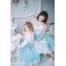Mommy and Me Dress -Blue Lace - Mother and Daughter - Party Birthday - Wedding Guest Dress