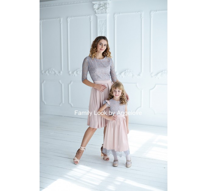 Mommy and Me Dresses - Blush Mother Daughter  Matching Outfits