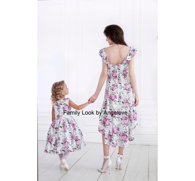 Mommy and Me Outfits Summer Dress Floral Matching Mother Daughter Babygirl Tutu Dressbirthday Toddler First Birthday