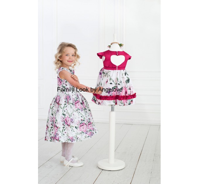 Mommy and Me Outfits Summer Dress Floral Matching Mother Daughter Babygirl Tutu Dressbirthday Toddler First Birthday