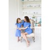 Blue Mommy and Me dress - Mother and Daughter- Family outfits - Party dress