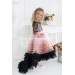 Black Dress Party Girls -  Ruffles Skirt Tulle Ombre  - Graduation Pageant Recital