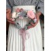 Bridal Flower Crown - Blush Flower Girl Crown - Bridesmaid Bridal Headpiece Wedding Flower Crown Rose Flower Headband