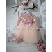 Blush Mother Daughter Matching Dress - Maxi Tutu - First Birthday Babygirl -  Special Occasion Dress -  Princess - Long Sleeve - Mommy and I