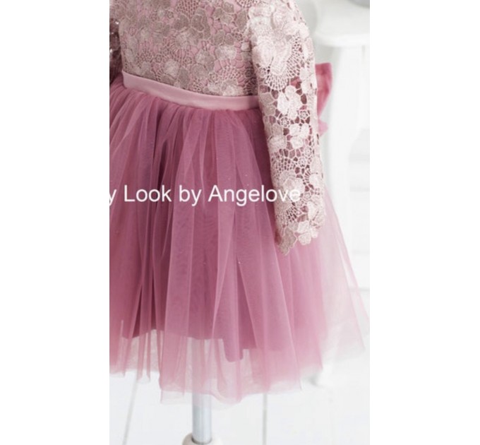 Matching Outfits Mommy and Me - Dress Mother Daughters - Dusty Rose Glitter Tutu Brilliant