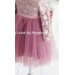 Matching Outfits Mommy and Me - Dress Mother Daughters - Dusty Rose Glitter Tutu Brilliant