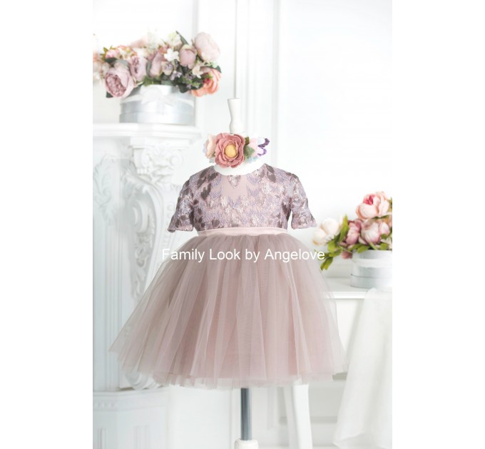 Mommy and Me Matching  Sequins Babygirl  Mini Evening Mother Daughter Dress Todlerdress Infant Tutu