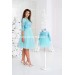 Matching Dress Mommy and Me Outfits  Glitter Princess Mother Daughter Tutu Dress  Brilliant Turquoise