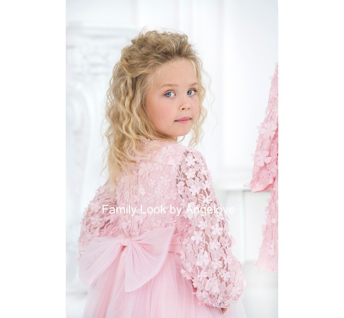 Tulle  Dress Toddler Babygirl -Blush Pink Girl Dress -  Flower Girl First Birthday Party Outfits