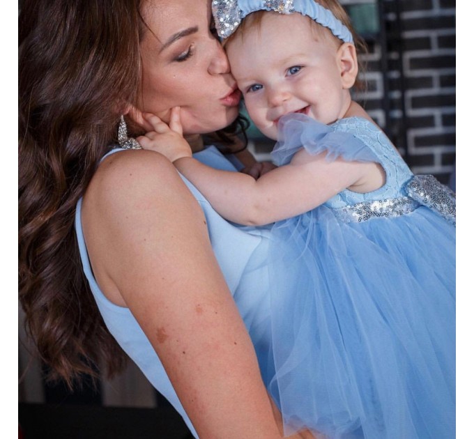 Mother Daughter Matching Dress  -  Mommy and Me Outfits Tutu Dress Sequins