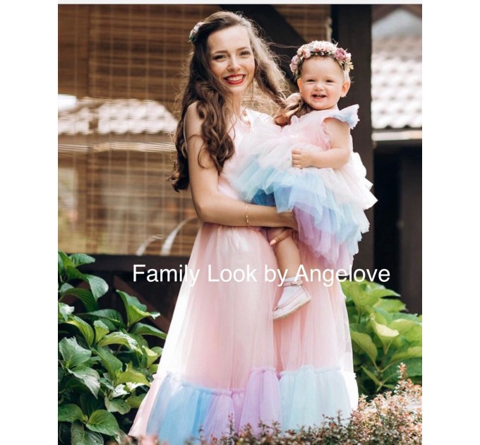 Mommy and me - Unicorn Mother Daughter Matching Dress